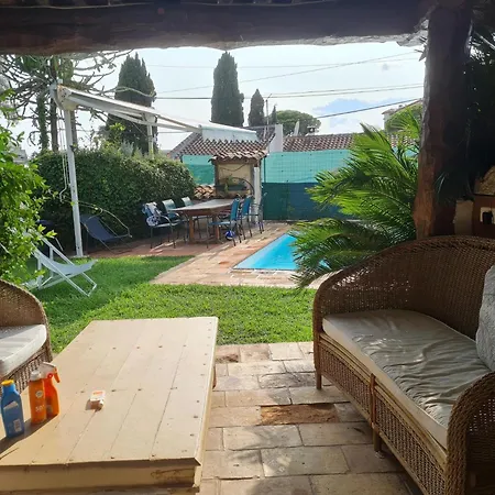 Avec Piscine Privee A Les Pins * 주앙레핑