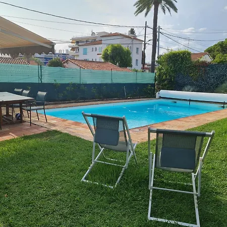 Avec Piscine Privee A Les Pins - 4 Minutes A Pieds Des Plages Villa