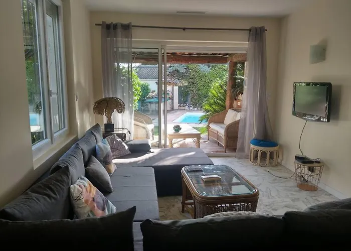 Avec Piscine Privee A Les Pins * Ζουάν λε Πιν